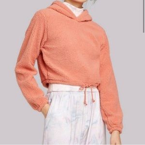 2 PACK - Wild Fable Sherpa Cropped Hoodie